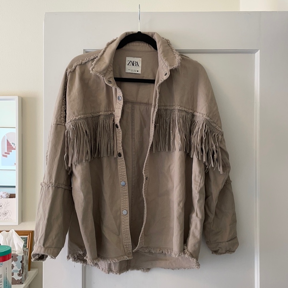 Zara Fringe Jacket